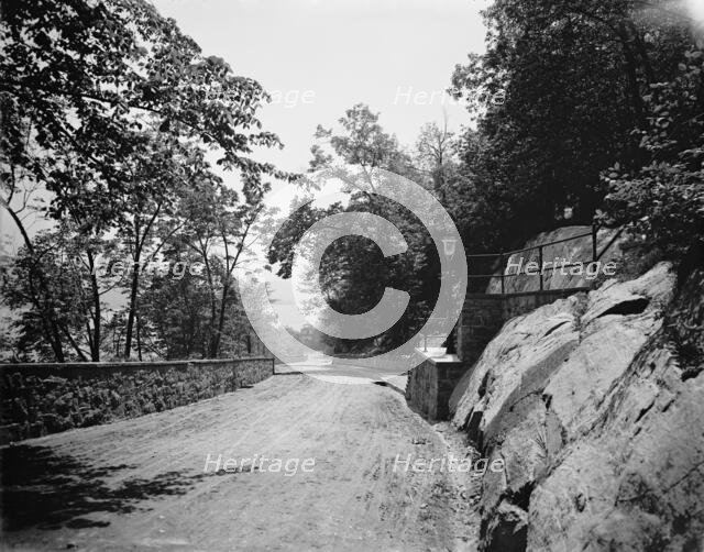 Road from the station, U.S. Military Academy, between 1900 and 1906. Creator: William H. Jackson.