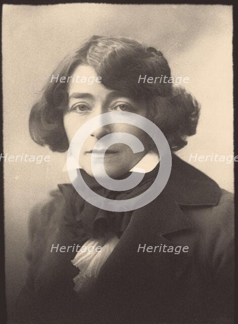 Portrait of Eileen Gray (1878-1976), 1914. Creator: Beresford, George Charles (1864-1938).