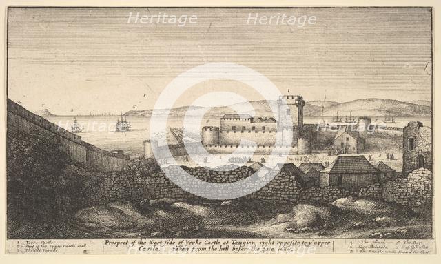 The West Side of Yorke Castle, 1669. Creator: Wenceslaus Hollar.