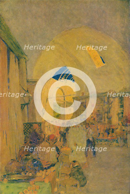 'The Grand Bazaar in Constantinople', 1913. Artist: Jules Guerin.