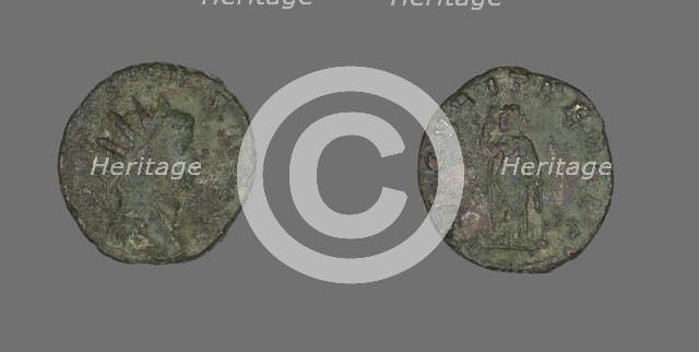 Antoninianus (Coin) Portraying Emperor Gallienus, 260-268. Creator: Unknown.
