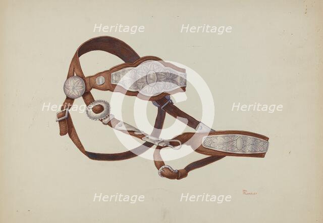 Headstall, c. 1940. Creator: Hal Blakeley.