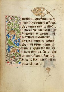 Decorated Text Page; Prayer Book of Charles the Bold, 1469. Creator: Nicolas Spierinc.