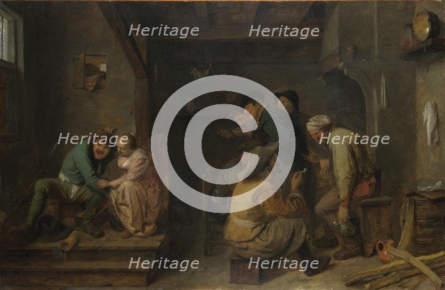 Tavern Scene, c. 1635. Artist: Brouwer, Adriaen (c.1605-1638)