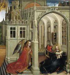 The Annunciation, 1418-1419. Artist: Campin, Robert (ca. 1375-1444)