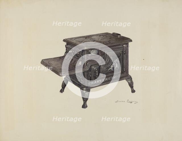 Stove, c. 1940. Creator: Sarkis Erganian.