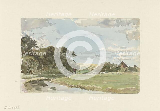 Landscape at Texel, 1879. Creator: Jan Hoynck van Papendrecht.