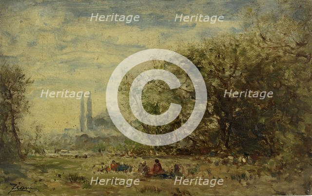 Les eaux douces d'Asie, environs de Constantinople, between 1880 and 1890. Creator: Felix Francois Georges Philibert Ziem.