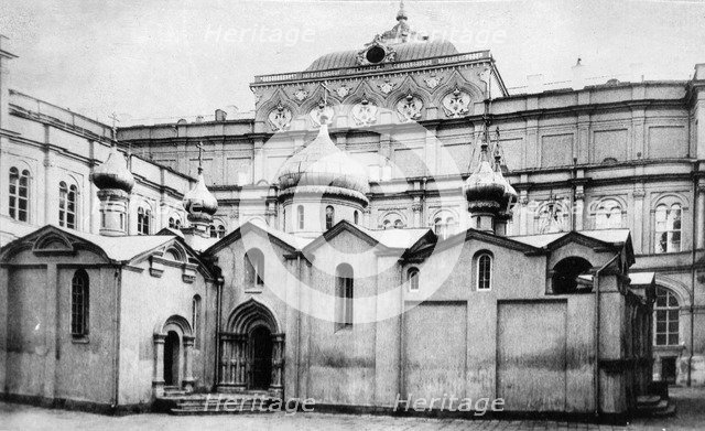 Church of the Saviour in the Woods, in the Kremlin, Moscow, Russia. Artist: Unknown