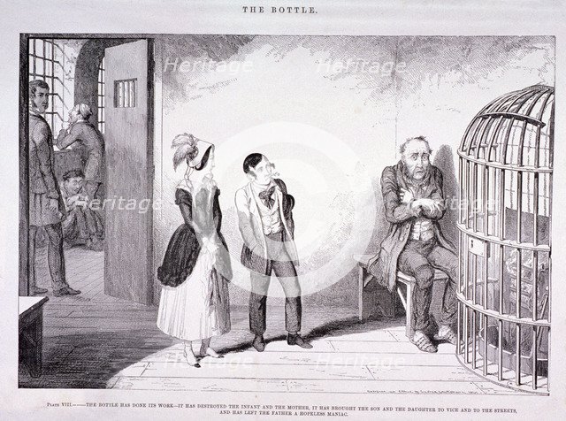 'The Bottle', 1847. Artist: George Cruikshank