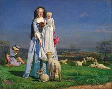 Pretty Baa-Lambs, 1850s. Creator: Ford Madox Brown.