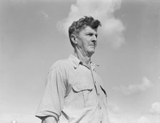 Industrialized agriculture, from Texas farmer to migratory worker in California, Kern County, 1938. Creator: Dorothea Lange.