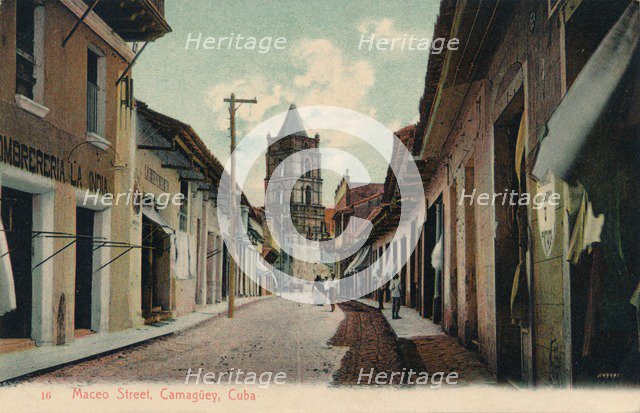 'Maceo Street, Camaguey, Cuba', 1944. Artist: Unknown.