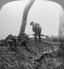 Battle of Polygon Wood, near Ypres, Flanders, Belgium, World War I, September 1917. Artist: Realistic Travels Publishers