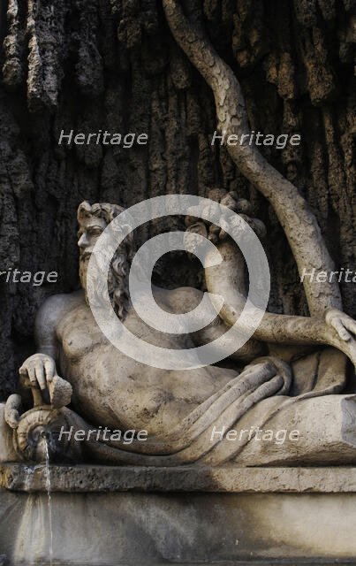 The River Tiber, Quattro Fontane, Rome, Italy, 2009.  Creator: LTL.