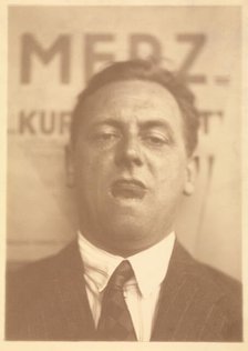 Kurt Schwitters , 1924-1925. Creator: Lissitzky, El (1890-1941).