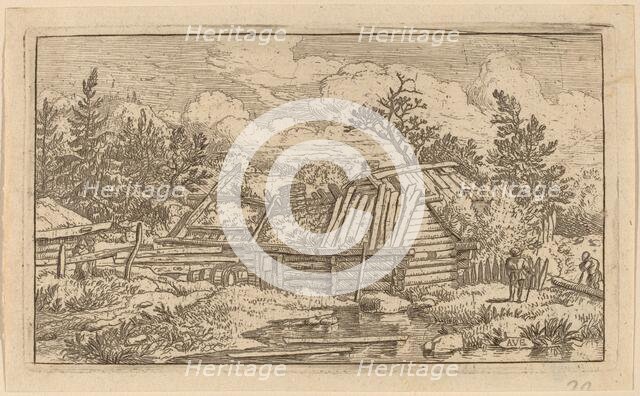 Two Beams Floating in the Water, probably c. 1645/1656. Creator: Allart van Everdingen.