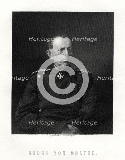 Count von Moltke, (1800-1891), famous German Field Marshal, 19th century. Artist: W Holl