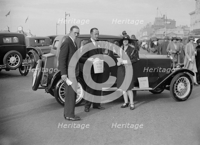 Riley Monaco saloon at the Southport Rally, 1928. Artist: Bill Brunell.