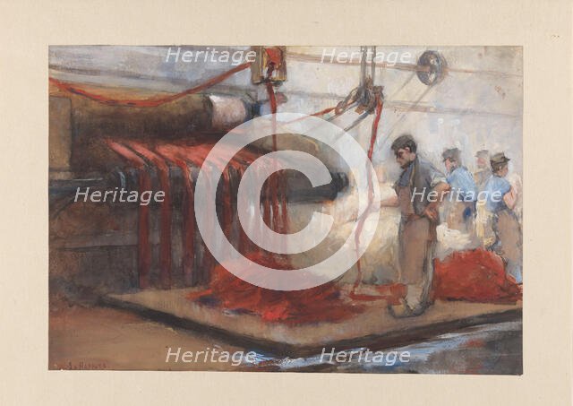 In the red dye house, 1868-1892. Creator: Anthon van Rappard.