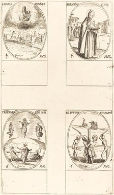 St. Mary of Snow; St. Memmius, Bishop; The Transfiguration; Sts. Justus and Pastor. Creator: Jacques Callot.