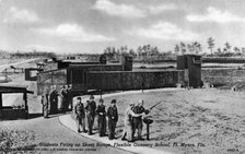 Students firing on the skeet range, Flexible Gunnery School, Fort Myers, Florida, USA, 1943. Artist: Southeast Army Air Forces Training Center