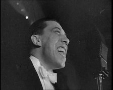 French Actor and Singer, Fernandel Singing a Song, 1930s. Creator: British Pathe Ltd.