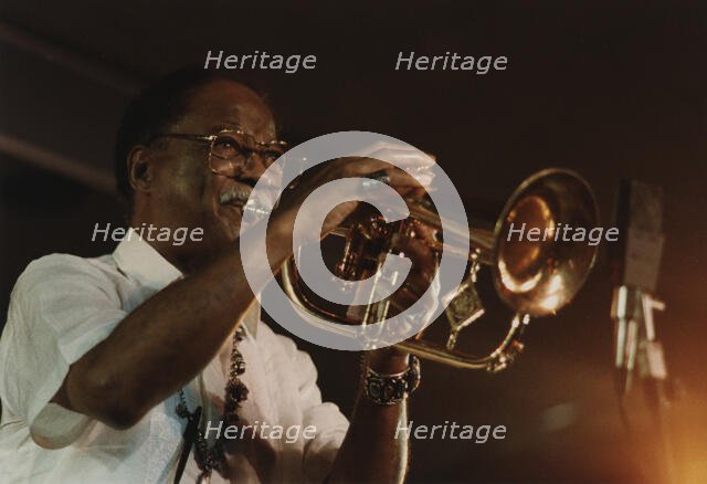 Clark Terry, North Sea Jazz Festival, Netherlands, 1991. Creator: Brian Foskett.