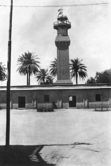 Block tower, 31st British general hospital, Baghdad, Mesopotamia, WWI, 1918. Artist: Unknown