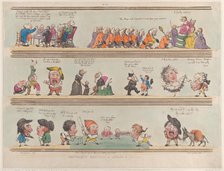 Grotesque Borders for Rooms & Halls, Plate 13, 1799., 1799. Creator: Thomas Rowlandson.