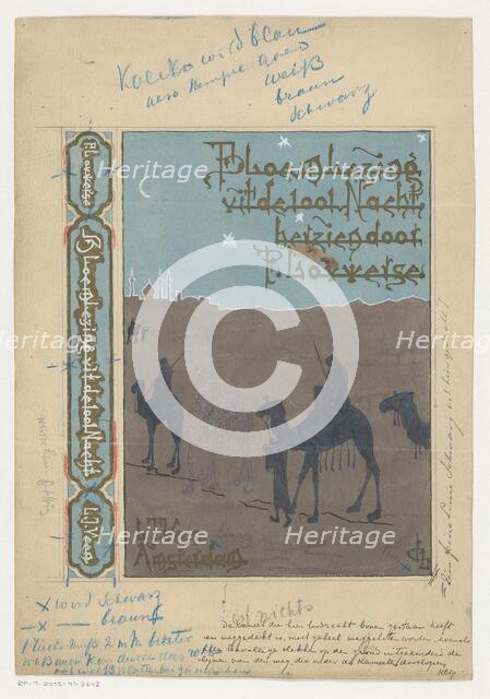 Book cover design for Anthology of One Thousand and One Nights by Pieter Louwerse, 1910 or earlier.  Creator: Louwerse, H.C..