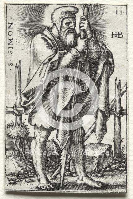 St. Simon, 1545-1546. Creator: Hans Sebald Beham (German, 1500-1550).