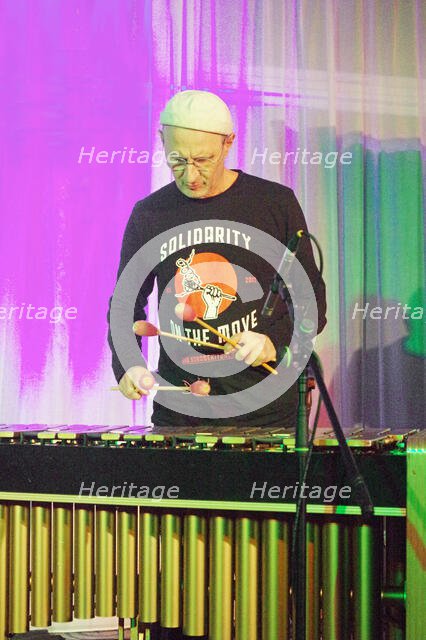 Jorge Rossy, Kevin Hays – Jorge Rossy Duo, Watermill Jazz Club, Dorking, Surrey, Jan 2025. Creator: Brian O'Connor.