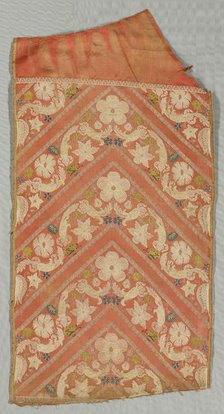 Silk Fragment, 18th century. Creator: Unknown.