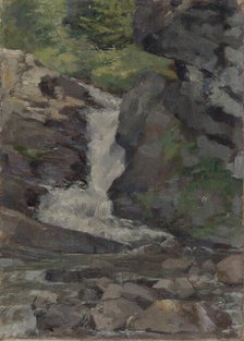 Stream between the rocks, 1870-1879. Creator: Maria Wiik.