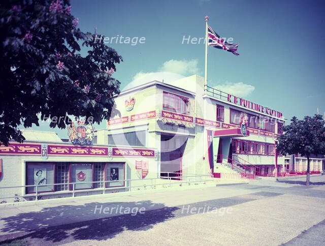 Premises of RB Pullin & Co Ltd decorated to celebrate the Coronation of Queen Elizabeth II, 1953. Creator: Arthur Charles Kirby Ware.