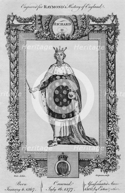 'Richard II', (1367-1400), c1787.  Artist: Unknown.