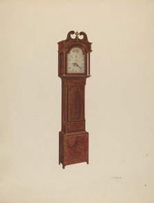 Tall Clock, 1937. Creator: Arsen Maralian.