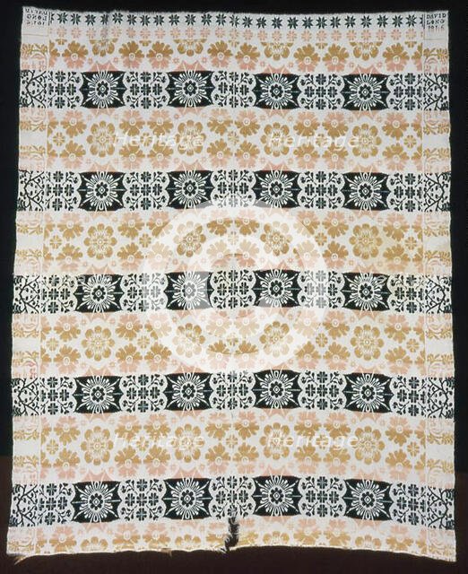 Coverlet, Pennsylvania, 1846. Creator: Unknown.