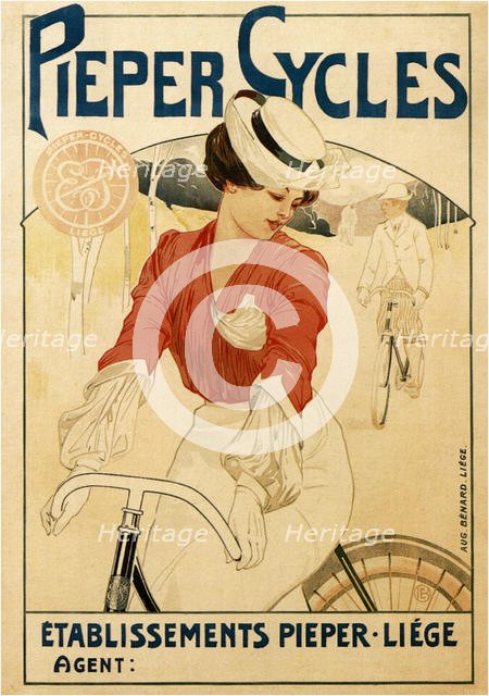 Pieper Cycles, 1900. Artist: Berchmans, Émile (1867-1947)