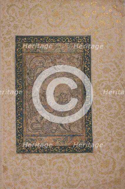 Decorative Drawing, first half 15th century. Creator: Unknown.