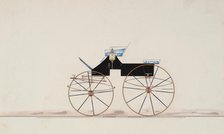 Design for 4 seat Phaeton, no top (unnumbered), 1850-70. Creator: Brewster & Co.