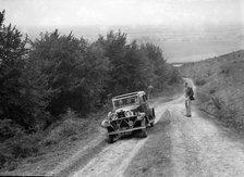 1934 Talbot 75 2276 cc competing in a Talbot CC trial. Artist: Bill Brunell.