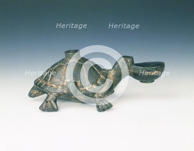 Gilt bronze lamp in the form of a tortoise, Six Dynasties period, China, 4th-5th century. Artist: Unknown