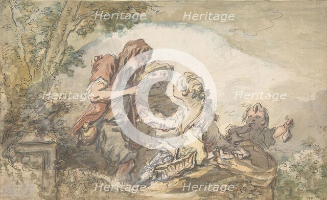 The Fortune Teller, 18th century. Creator: Francois Boucher.