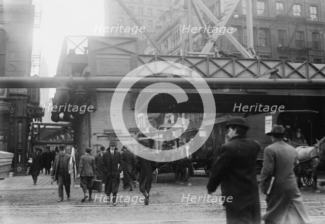 Subway building - N.Y., between c1910 and c1915. Creator: Bain News Service.