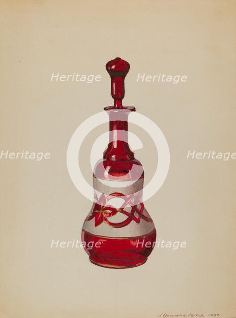 Bottle, 1937. Creator: J. Howard Iams.