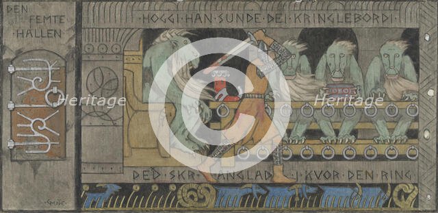 The fifth Hall, 1902-1904. Creator: Gerhard Munthe.