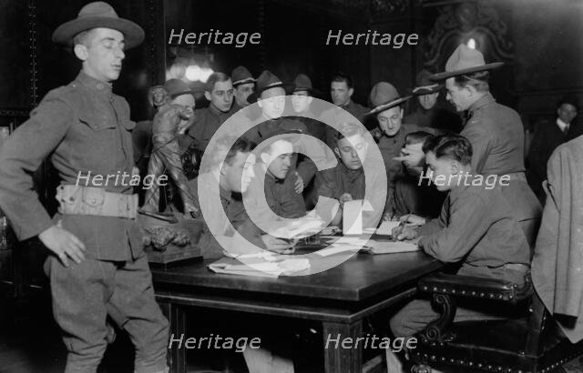 Headquarters -- 71st Regiment of the New York National Guard, 1917. Creator: Bain News Service.