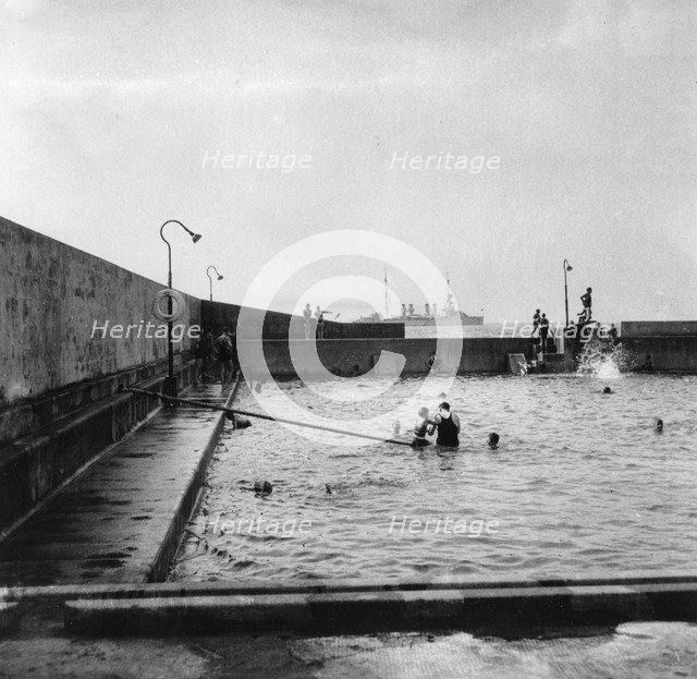 Swimming pool, Balboa, Panama, 1931. Artist: Unknown
